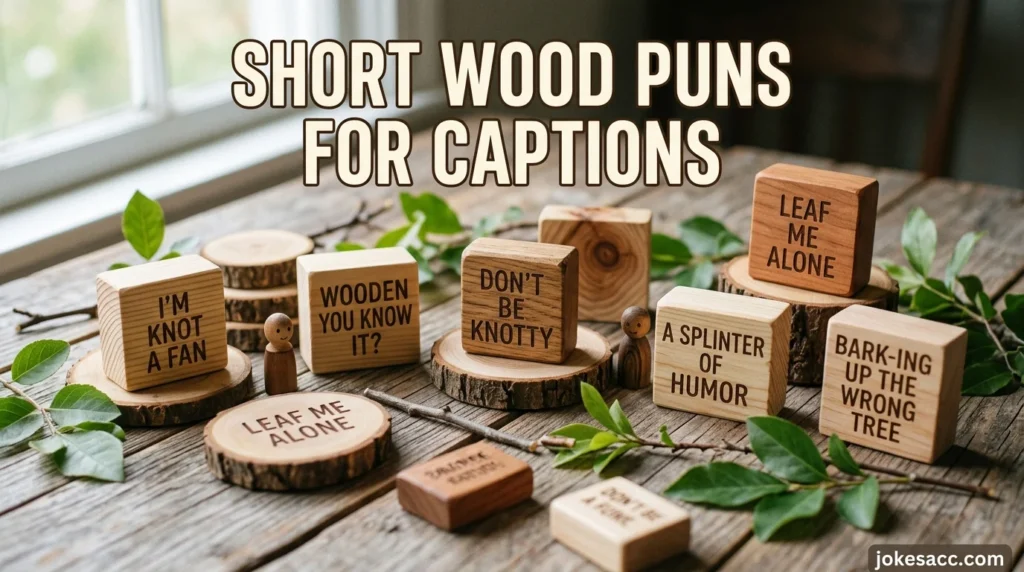 Short Wood Puns for Captions