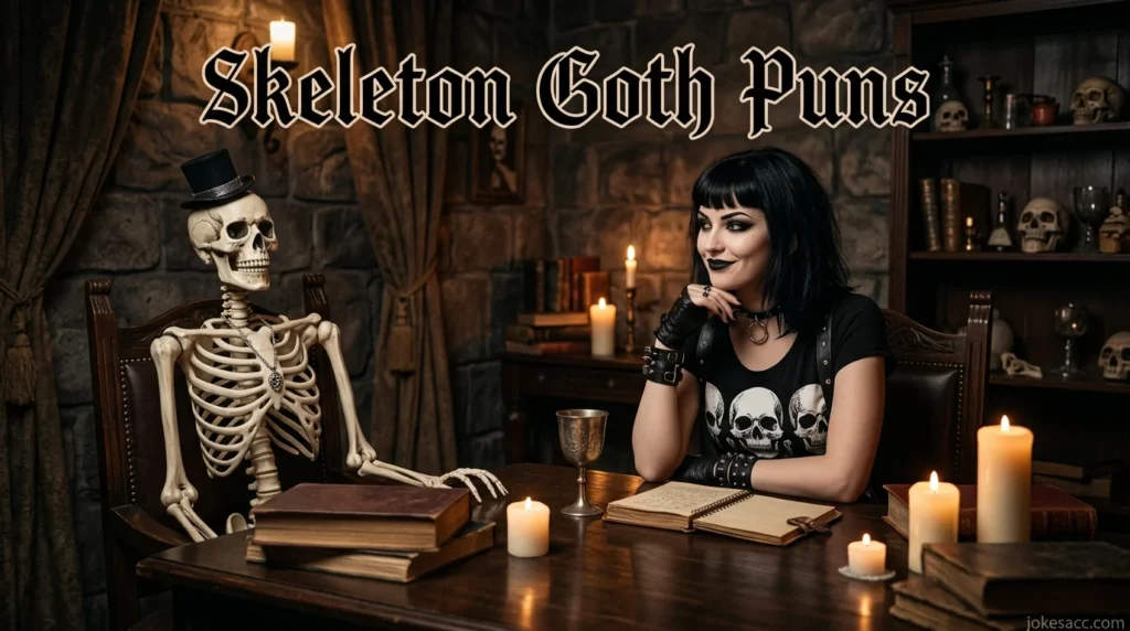 Skeleton Goth Puns