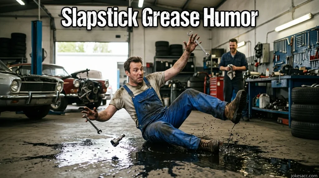 Slapstick Grease Humor