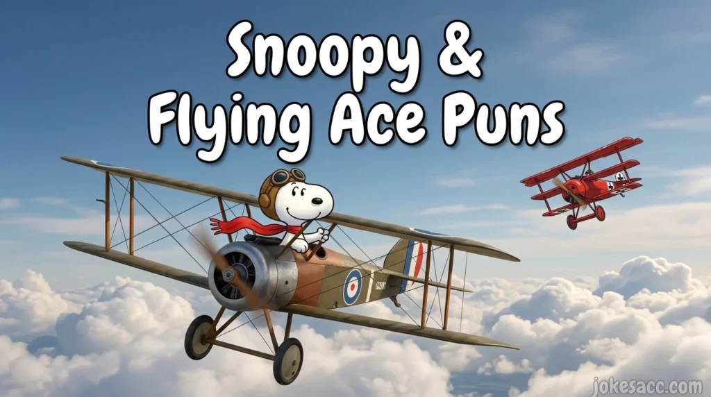 Snoopy & Flying Ace Puns