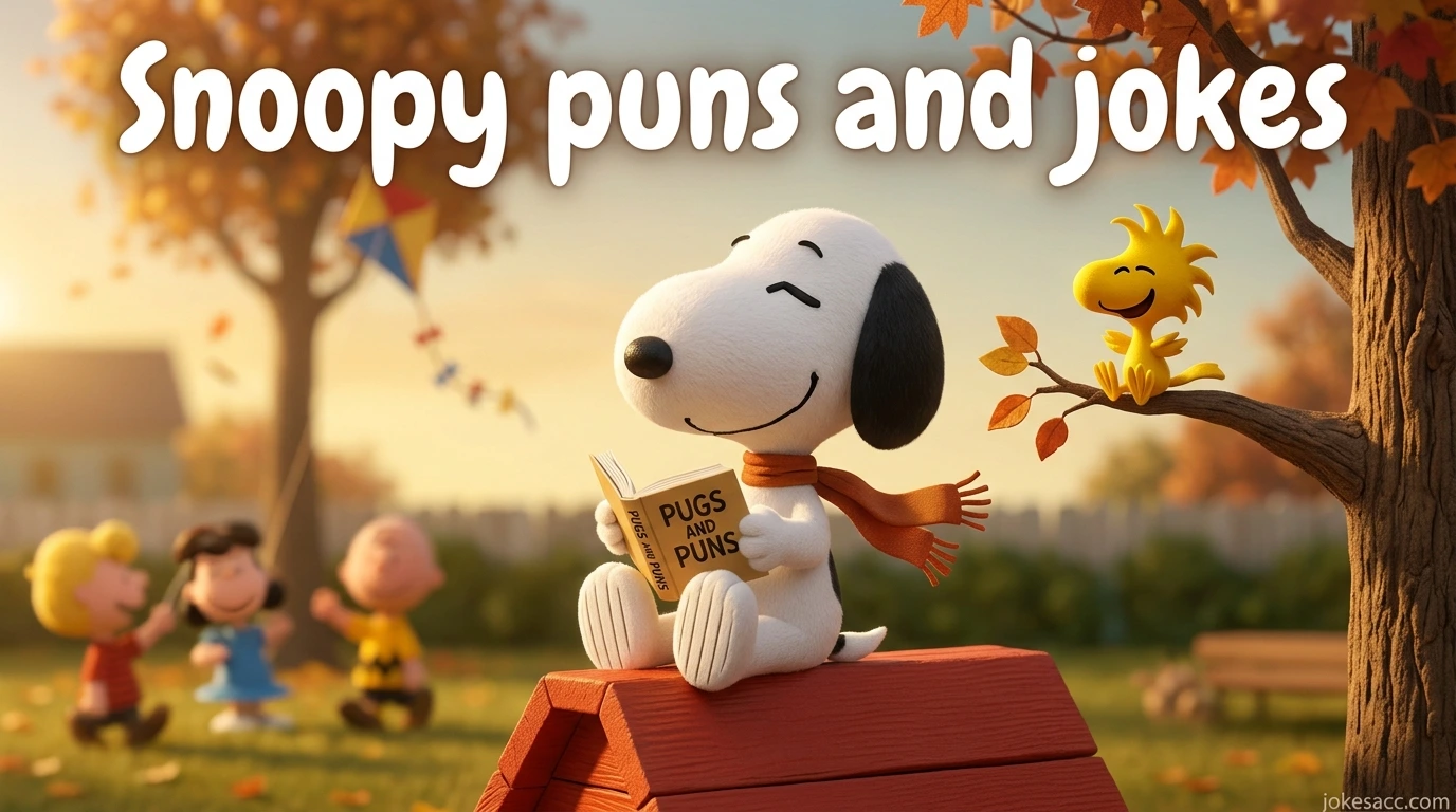 Snoopy puns and jokes