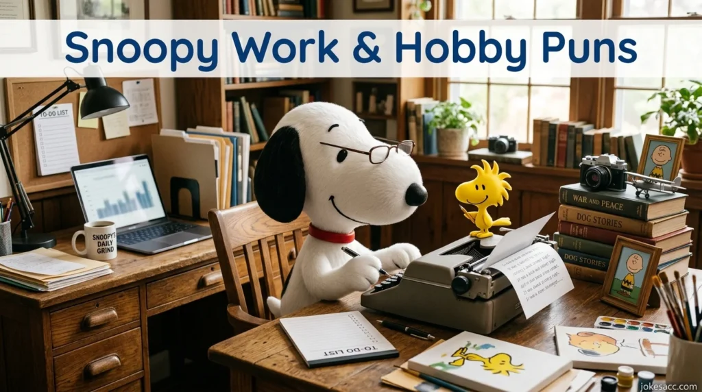 Snoopy Work & Hobby Puns