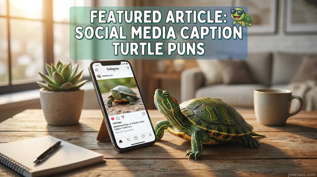 Social Media Caption Turtle Puns