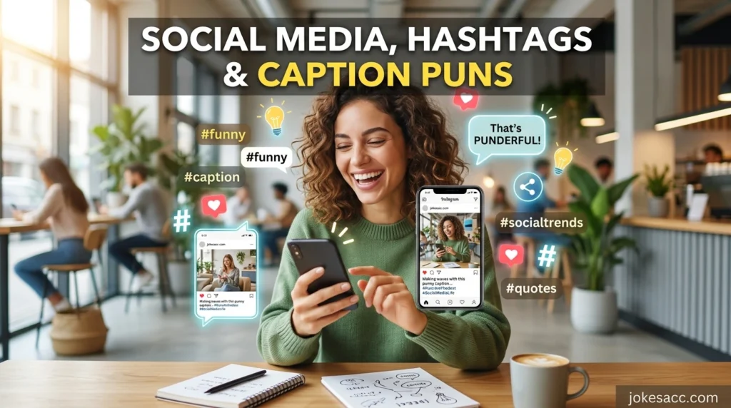 Social Media, Hashtags & Caption Puns