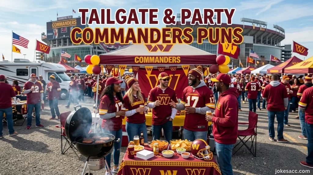 Tailgate & Party Commanders Puns