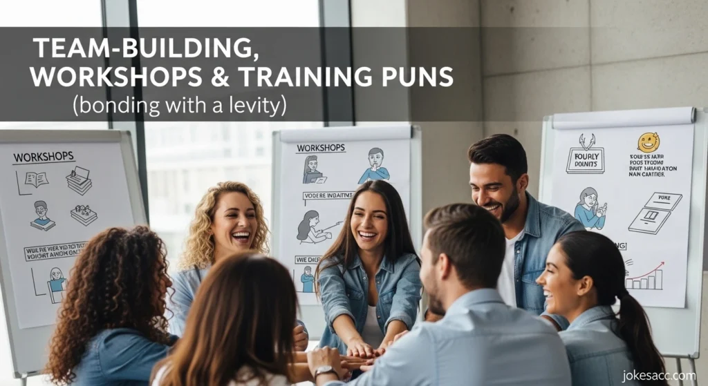 Team-Building, Workshops & Training Puns (bonding with levity)