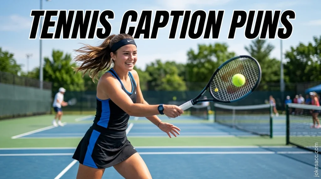 Tennis Caption Puns