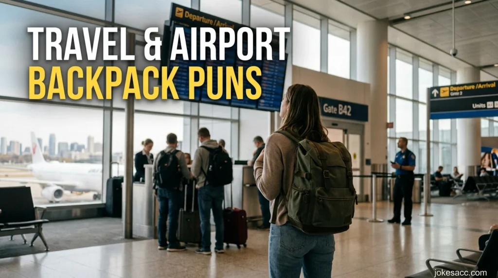 Travel & Airport Backpack Puns