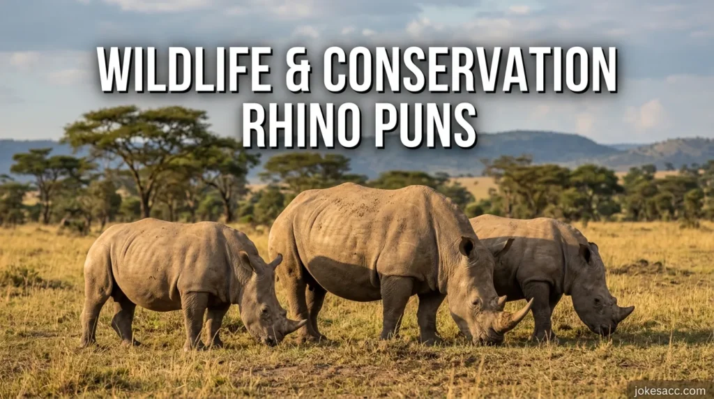 Wildlife & conservation rhino puns
