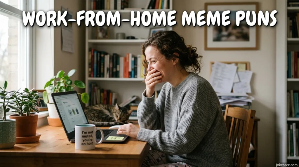 Work-from-Home Meme Puns