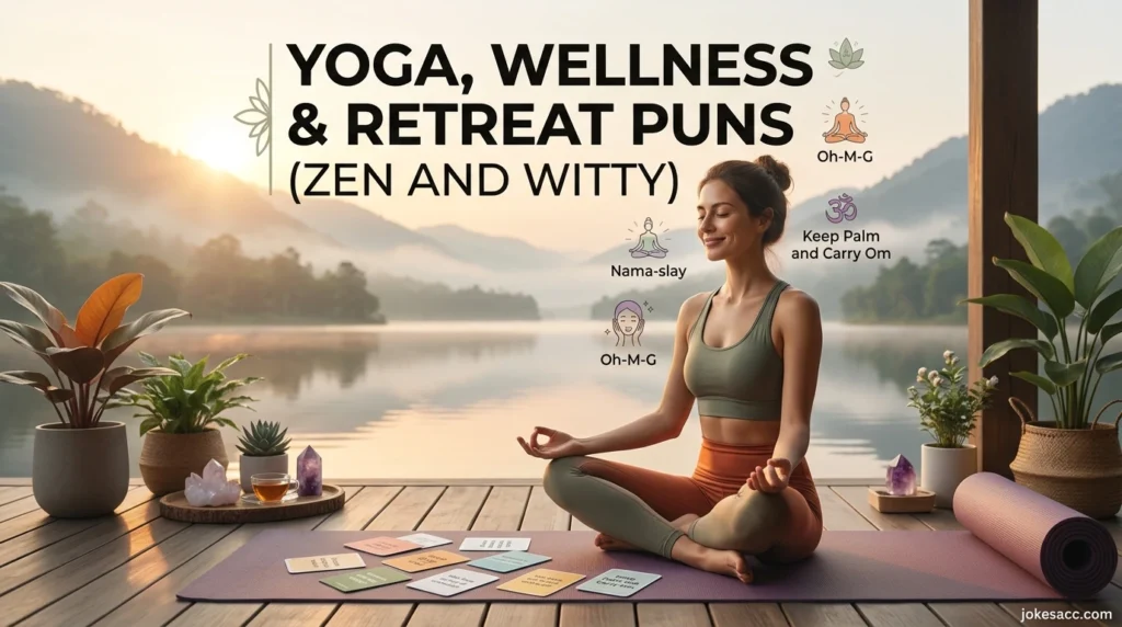 Yoga, Wellness & Retreat Puns (zen and witty)