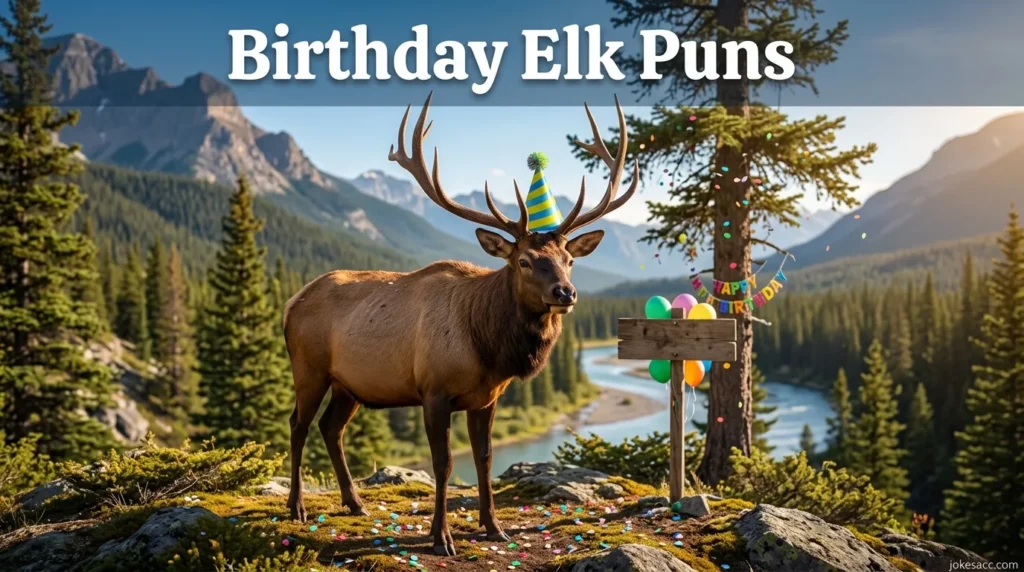 Birthday Elk Puns