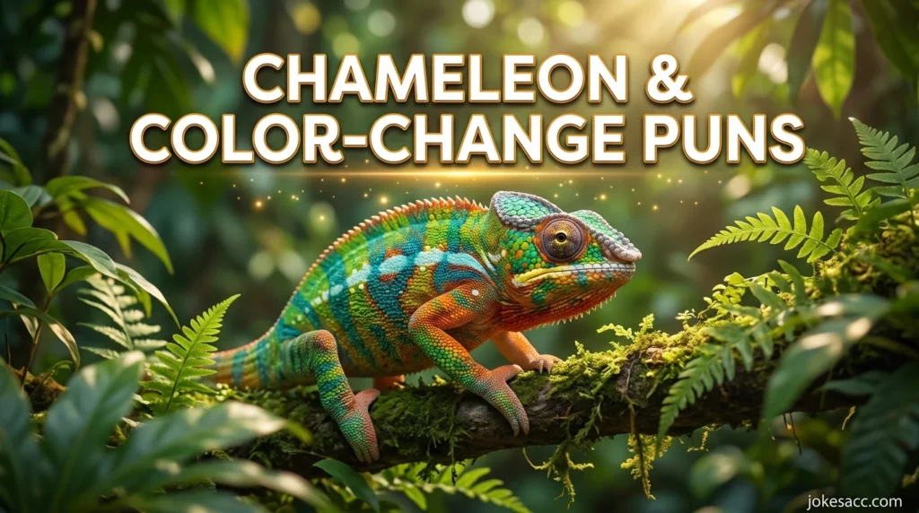Chameleon & Color-Change Puns