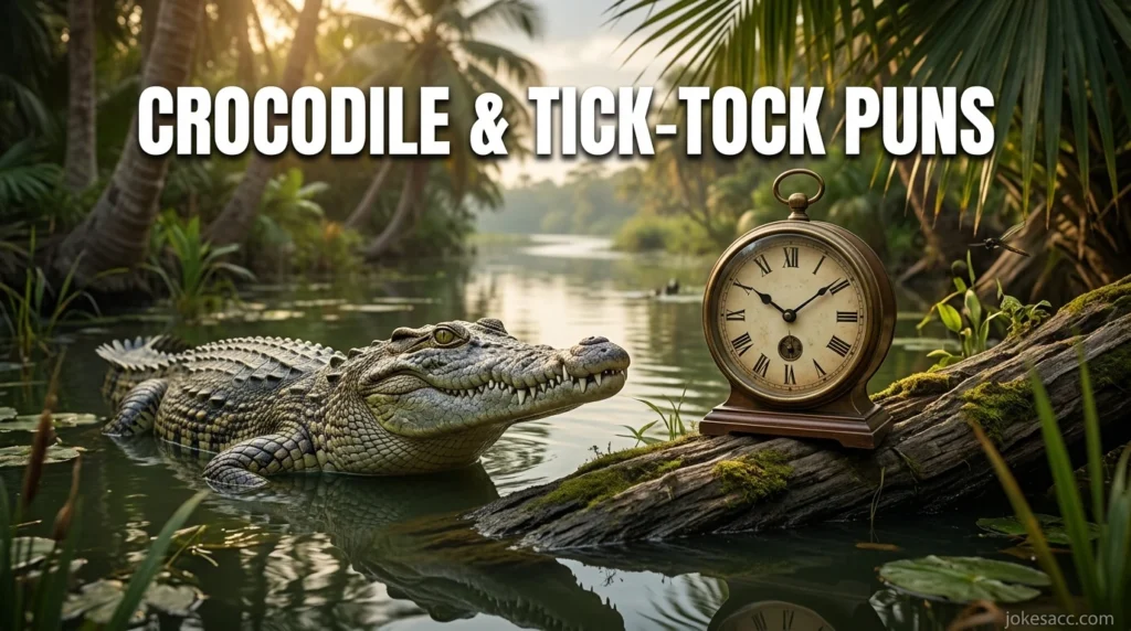 Crocodile & Tick-Tock Puns
