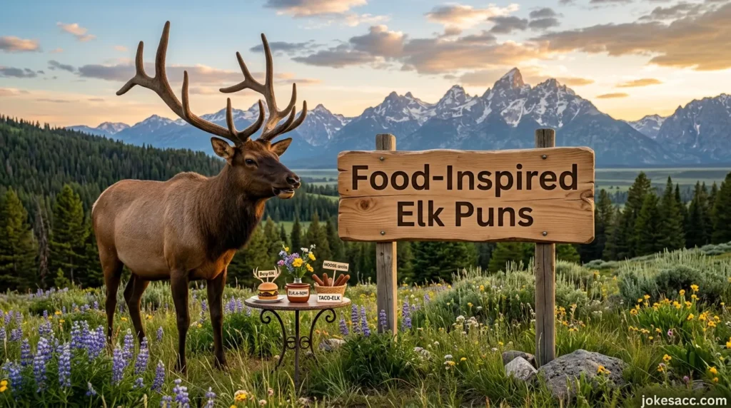Food-Inspired Elk Puns