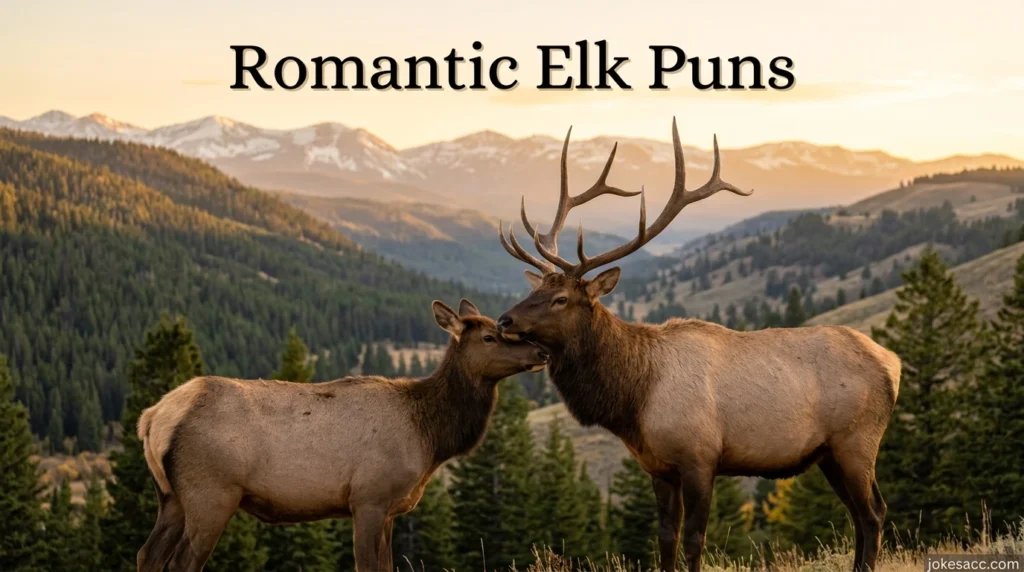 Romantic Elk Puns