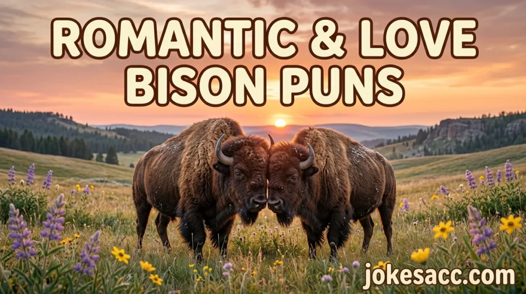 Romantic & Love Bison Puns