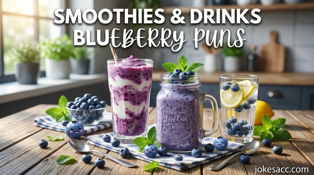 Smoothies & Drinks Blueberry Puns